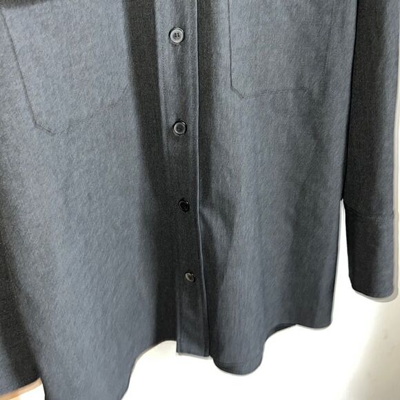 ZARA Charcoal Grey Overshirt With Pockets-S - Picture 5 of 10